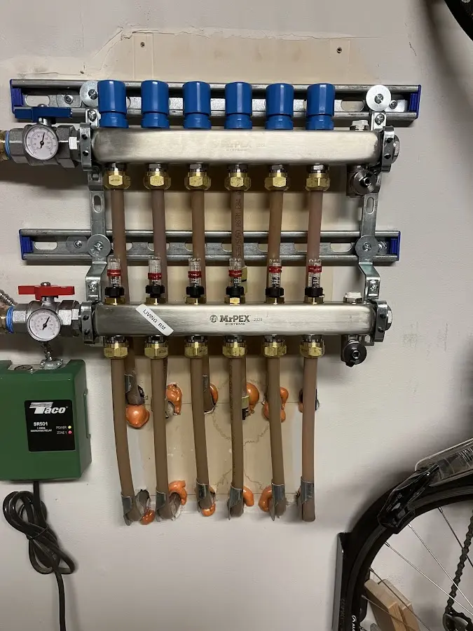 Plumber performing Leak Detection at a residential property in Devils Lake